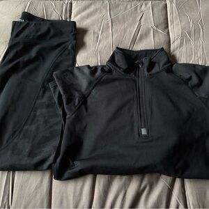 Women's Black Activewear Set